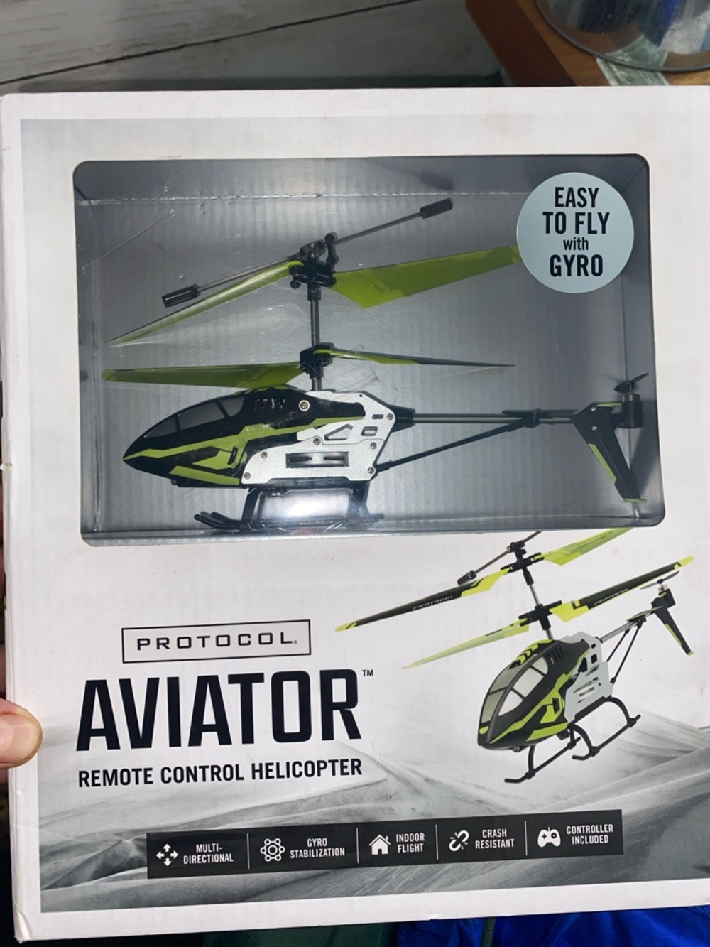 Protocol Aviator Remote Control Helicopter - Lime Green & Black